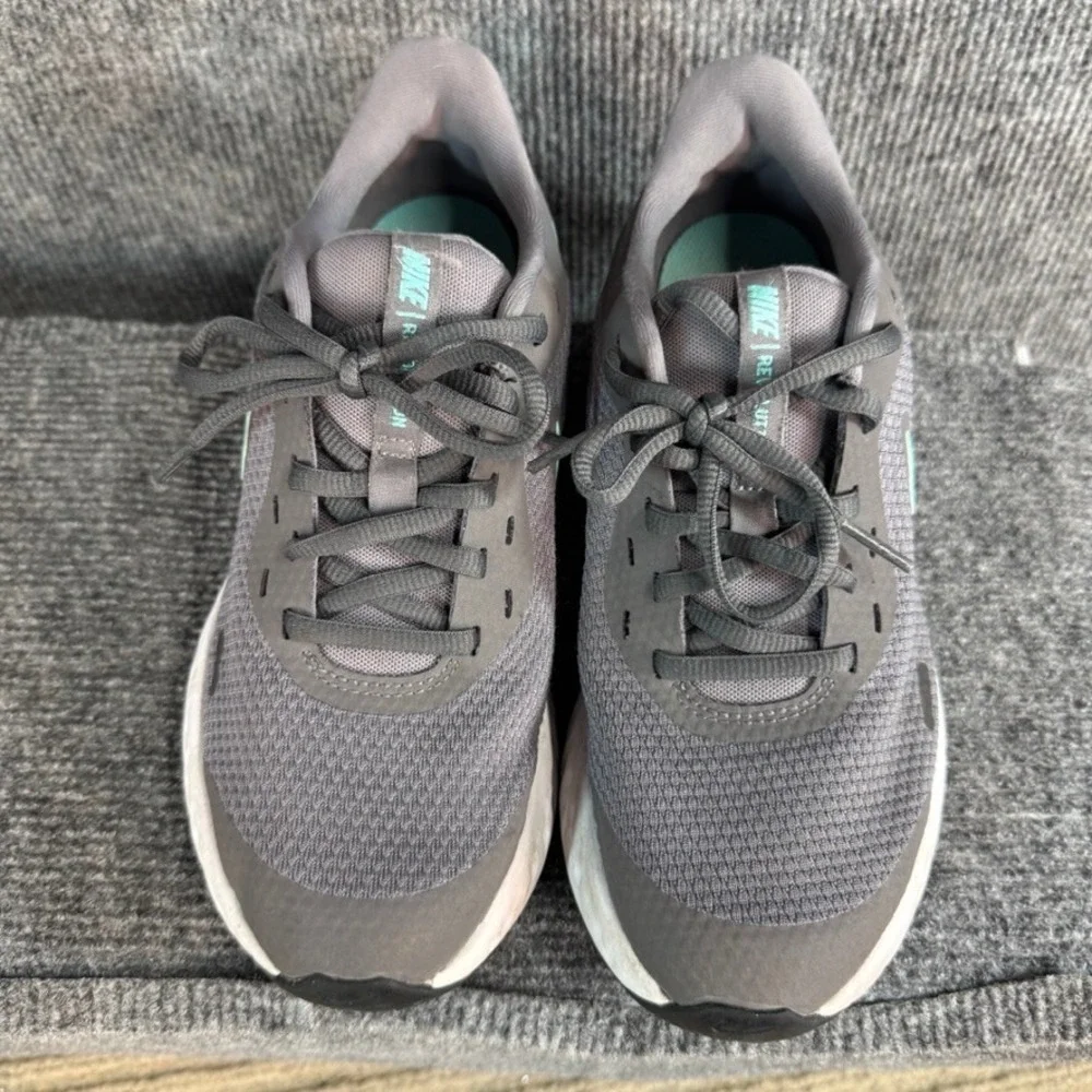 Nike Revolution 5 Womens Running Shoes Grey Teal Pink BQ3204-013 Sz 6.5